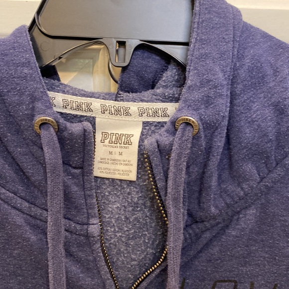 PINK Victoria's Secret Full Zip Hoodie - Women's Medium - Picture 4 of 9